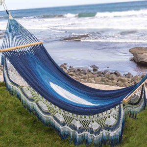 Best indoor and outdoor hammock for 2021 . Handmade and hand dye  with indigo plant insect repellent